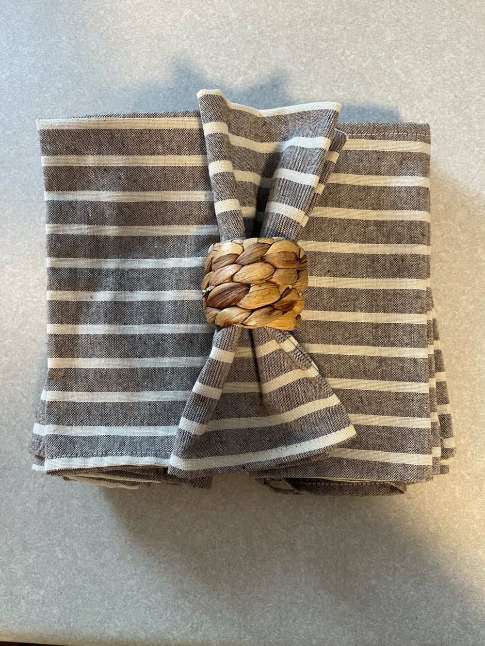 Striped Linen Napkins